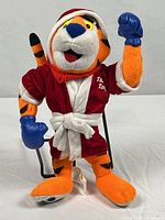 Full view of Tony the Tiger plush standing