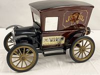Full view of ceramic delivery truck decanter