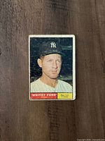 Front of 1961 Topps Whitey Ford card