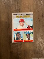Front of 1970 O-Pee-Chee #61 card showing Pete Rose, Roberto Clemente, Cleon Jones