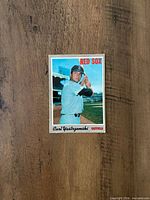 Front view of 1970 O-Pee-Chee Carl Yastrzemski card