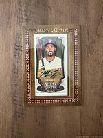 Front of 2024 Topps Allen & Ginter Marcus Semien mini autograph card in sleeve
