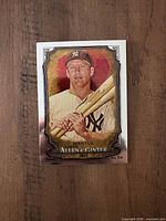 Front of 2024 Topps Allen & Ginter Chrome refractor Mickey Mantle card