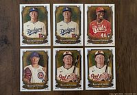All six 2024 Topps Allen & Ginter rookie cards laid out in two rows