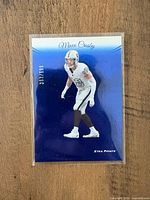 Front of Maxx Crosby Xtra Points card showing blue foil design and serial number 363/599