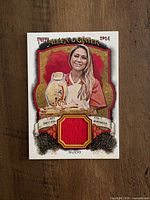 Front of 2024 Topps Allen & Ginter Miki Sudo relic card with red swatch