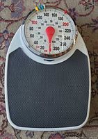 Full view of Taylor analog bathroom scale