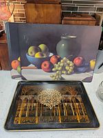 Overall view of tray with both placemats displayed