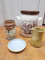 All four ceramic items together