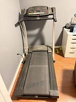 Full view of Pro-Form LX 660 treadmill unfolded in room