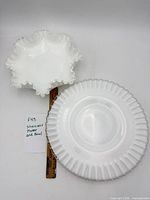 Top view of both Silver Crest bowl and platter