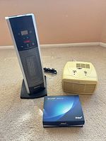 Tower heater, tabletop purifier, Hi-Dow TENS boxed set