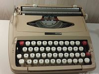 Front view of Smith-Corona Majestic 700 typewriter showing keyboard and carriage