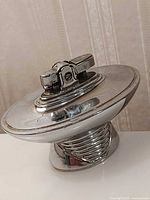 Full view of Ronson Tempo chrome table lighter