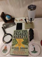 Group shot of all items laid out on surface