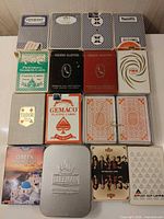 All fifteen decks arranged for overview