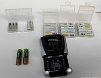 Charger, batteries and cases overview