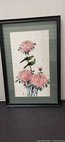 Full view of framed Chinese painting