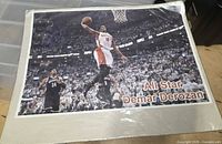 Poster of DeMar DeRozan dunking, text "All Star Demar Derozan"