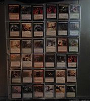 All 36 cards displayed in binder pages