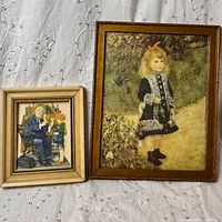 Front view of both framed prints side by side