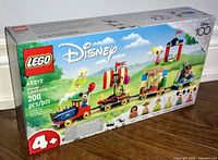 Front of sealed Lego Disney 100 Celebration Train set box