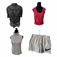 Composite image showing four garments in the lot