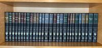 Shelf view showing volumes 27-54 of Britannica Great Books of the Western World