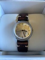 Front view of Timex Marlin watch on cushion