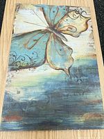 Front view of butterfly canvas art