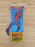Front view showing full Spider-Man comic design and colors