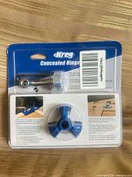 Front view of sealed Kreg Concealed Hinge Jig package