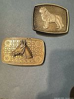 Front view of both buckles