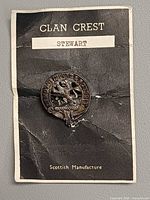 Brooch on original clan card