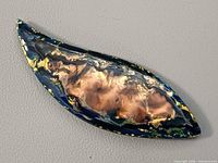 Front view showing enamel colours and copper centre