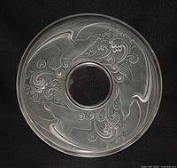 Top view showing full decorative design and central opening