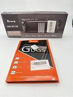 Front of screen protector packaging showing brand and product type