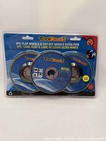 Front view of sealed ToolDeal 4-piece disc set