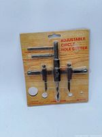 Front of sealed package showing cutter assembly and accessories