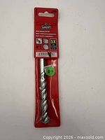 Front view of packaged Vermont American 5/8 in rotary masonry drill bit