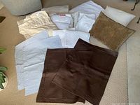 Group shot of all bedding items laid out