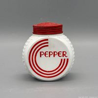 Front view showing PEPPER graphic and lid