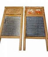 Front view of both washboards side by side showing overall condition