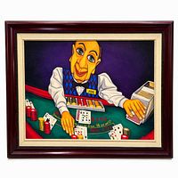 Full view of framed Rafuse painting