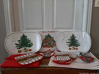 Group shot of trays, placemats, pot holders, napkins, felt pieces