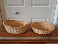 Both baskets side by side showing size and shape