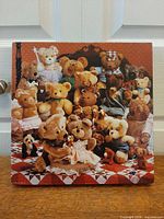 Front of puzzle box showing teddy bear image
