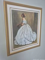 Full view of “Blues Come Through” print in frame