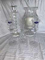 All five crystal pieces grouped