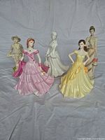 Group shot of all five figurines